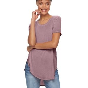 MUDD Hi-Low Shirttail Tee